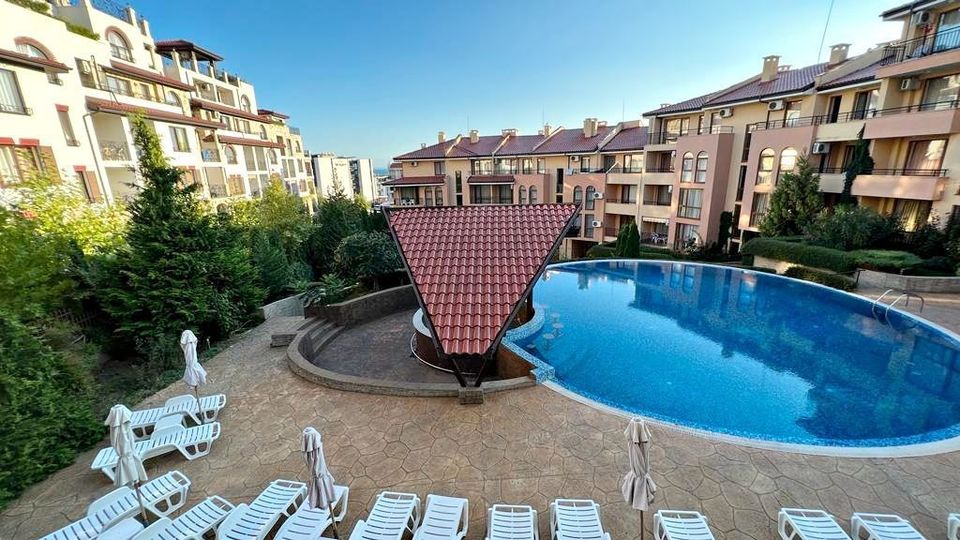 Studio mit Poolblick 200 m zum Strand Sveti Vlas Bulgarien in Berlin