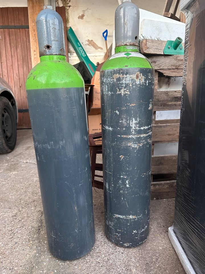 Schutzgas Co2 Flaschen Schweißen Werkstatt Schweißgasflsschen in Wieskau