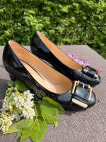 Pumps 38 schwarze Lack Leder Schnalle Gold Gabor Vintage Nordrhein-Westfalen - Datteln Vorschau