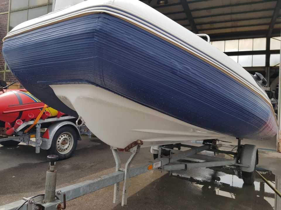 Ausstellungsboot RIB Schlauchboot Aquaparx 390 + 20PS Parsun NEU in Dortmund