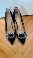 Pumps GUESS schwarz Satin mit Strass Spange High heels Nordrhein-Westfalen - Hamm Vorschau