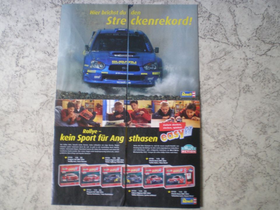 Revell *Altes faltbares Riesen-Rallye-Poster!*Faltung siehe Fotos in Harsewinkel