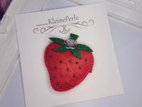 NEU Haarclip süße Erdbeere für Mädchen handmade Berlin - Steglitz Vorschau
