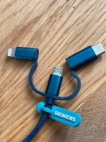 Siemens 3 in 1 Adapter Ladekabel Micro USB, USB C & Lightning Leipzig - Neustadt-Neuschönefeld Vorschau