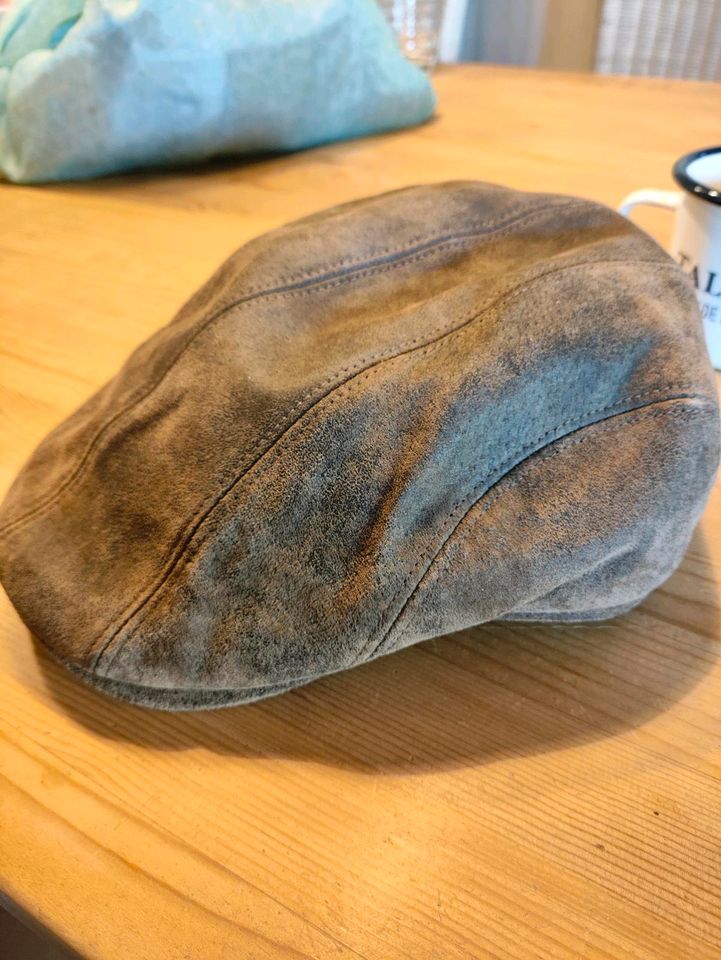 Fiebig Baskenmütze Kilian Flatcap Pigscin Taupe Gr. 57 in Stade