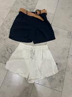 Zara Shorts 2x blau beige neuwertig mit Gürtel gr m 38 Bayern - Neuburg a.d. Donau Vorschau