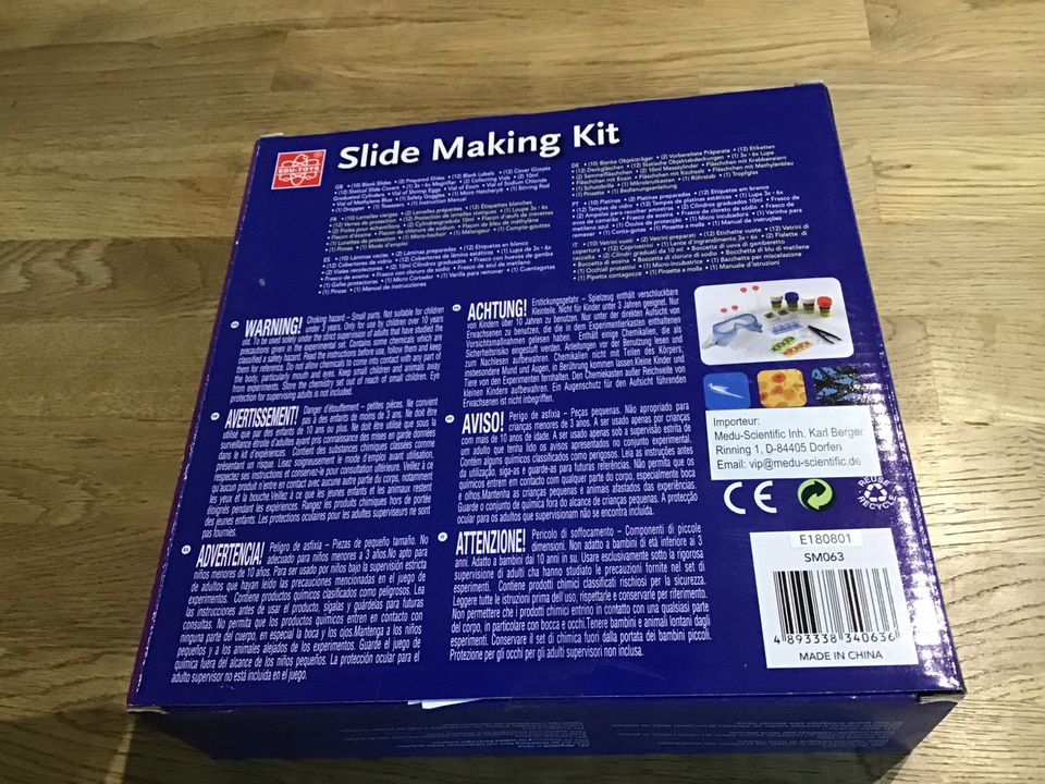 Bausatz zum mikroskopieren Slide Making Kit entdecken und wissen in Dortmund