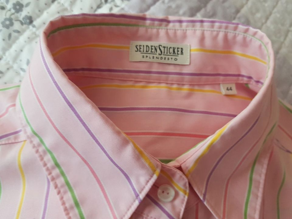 Kurzarm-Bluse von Seidensticker, rosa, 44 in Eisenach