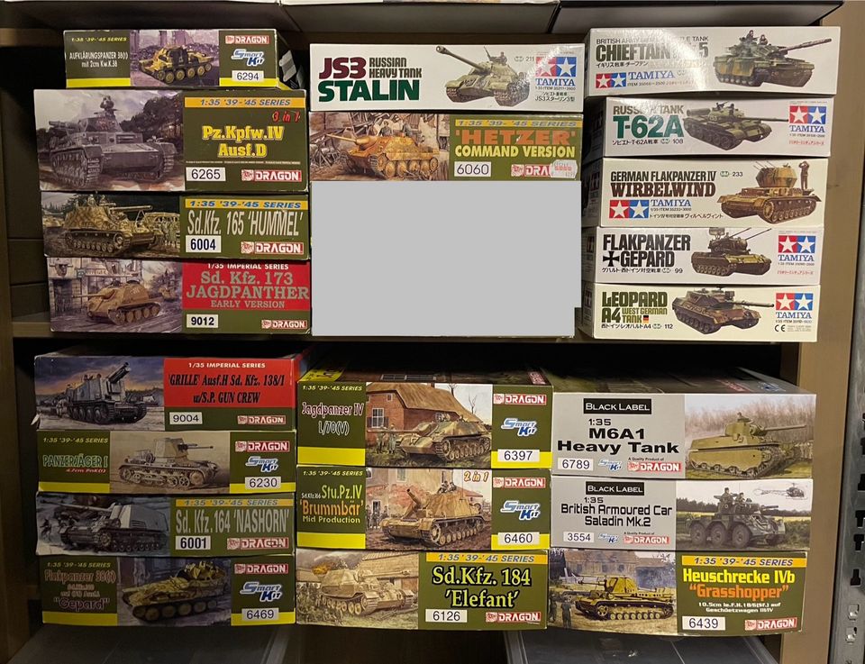 Dragon, Tamiya, Verlinden, AFV, Takom ,Revell 1:35 Panzer Modelle in Duisburg