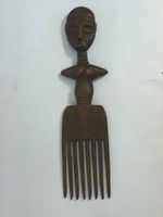 alt Tribal Kamm Afrika Holz Figur Schnitzerei Elfenbeinküste Stuttgart - Stuttgart-West Vorschau