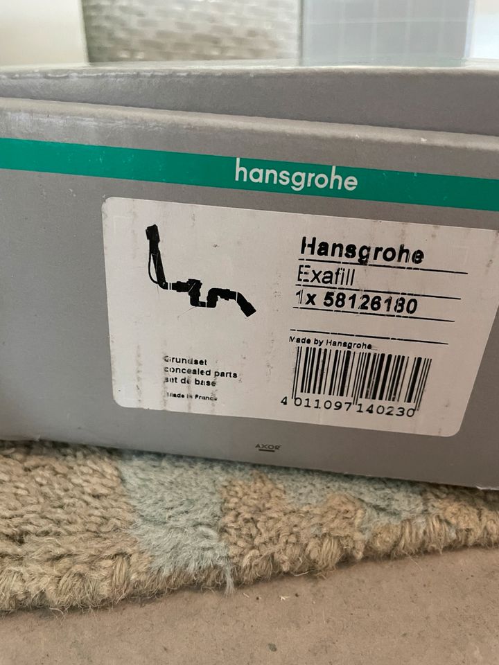 Hansgrohe Exafill Wanneneinlauf set schwarz matt Klempner Bad in Leinefelde