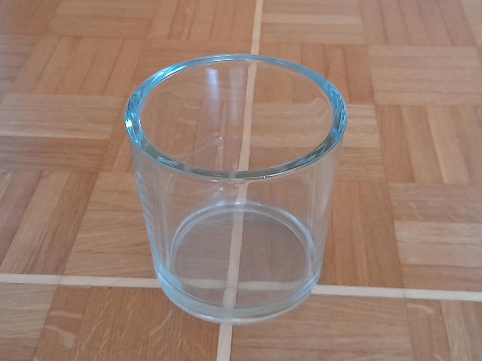 Runde Glasvase, H 14cm, Ø 14cm, Blumenvase Blumentopf transparent in Owen