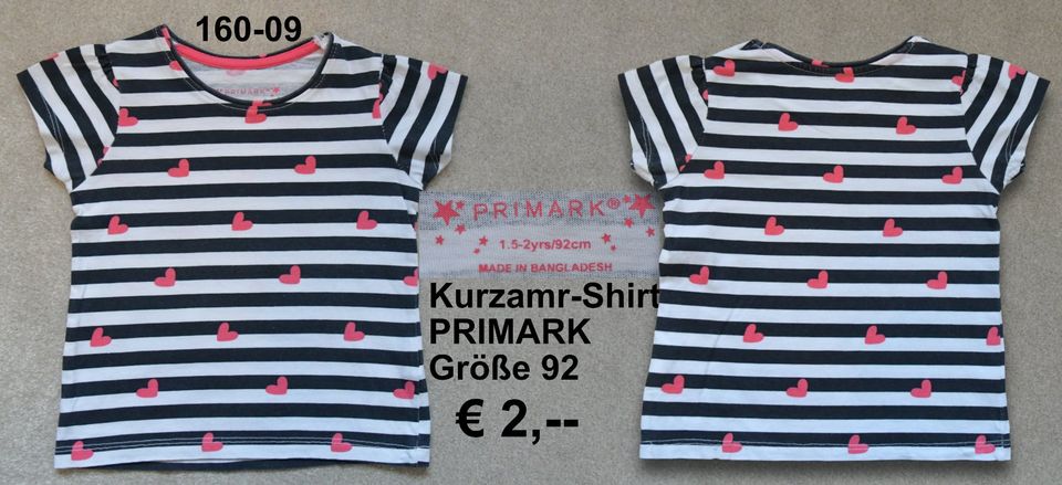 Mädchen Shirts Gr. 86/92 (160) in Westoverledingen