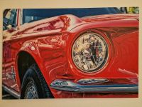 Leinwand Bild 1967 Ford Mustang rot 120cm x 80cm Leipzig - Lindenthal Vorschau