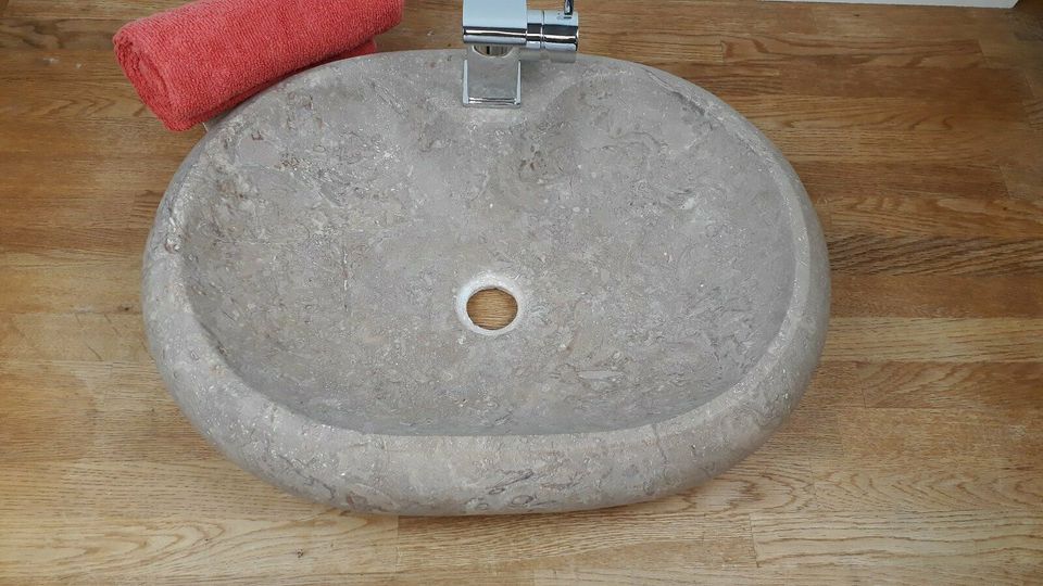 Waschbecken Travertin noce ca. 58x44x10,5cm FAVOLOSO in Hammoor