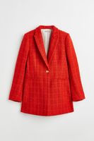 Neu! - H&M Blazer Tweed Strukturstoff - 36 orange Frankfurt am Main - Westend Vorschau