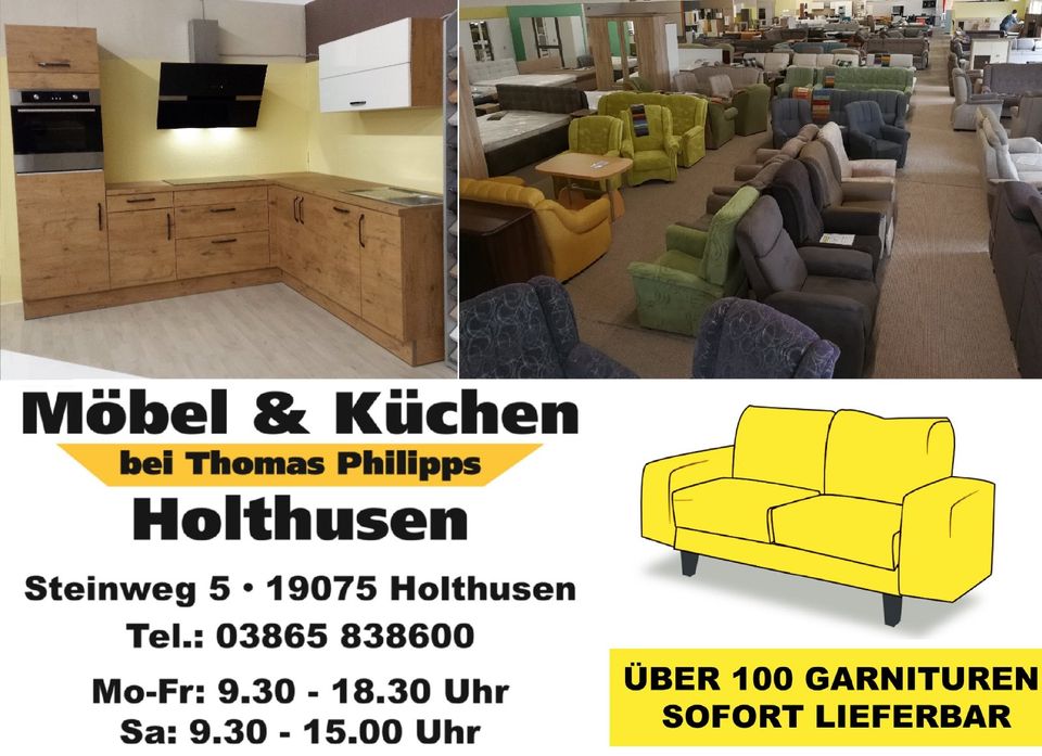 0% FINANZIERUNG INDIVIDUELL  PLANBARE - Eckcouch Wohnlandschaft Funktions - Couch FEDERKERN Sofa Canape Sessel in Pampow