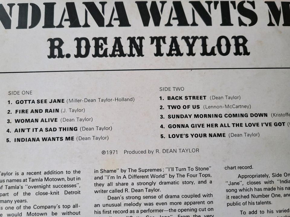 Wanted LP von R. Dean Taylor in Bielefeld