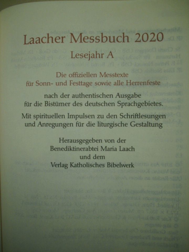 3x Neues Testament Psalmen Sprüche / Laacher Messbuch 2020 u 2021 in Hanau