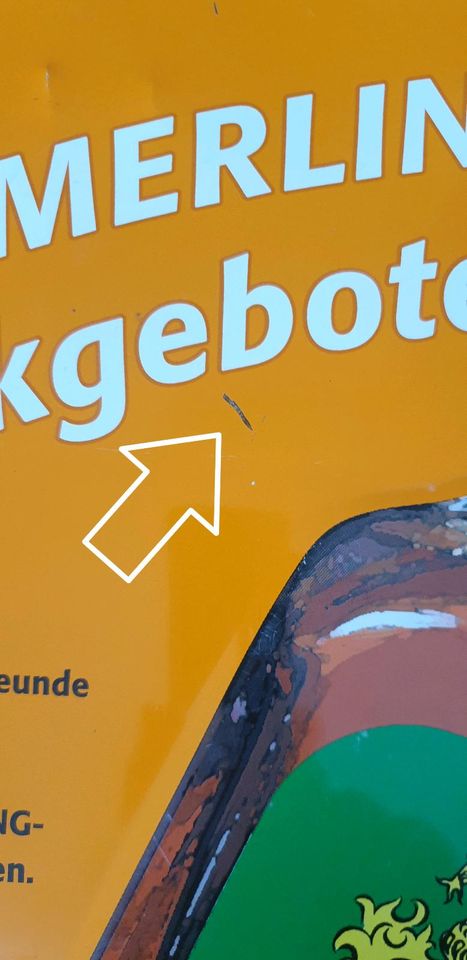 Werbeschild: "Die KUEMMERLING-Trinkgebote". in Bonn