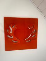Bild Design Wandobjekt 3D 2 Stück orange 50 x 50 cm Metall Nordrhein-Westfalen - Bad Münstereifel Vorschau