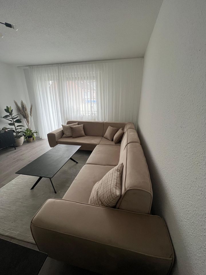 Wie NEU ohne Flecken SAMT Sofa Ecksofa Beige in Bochum