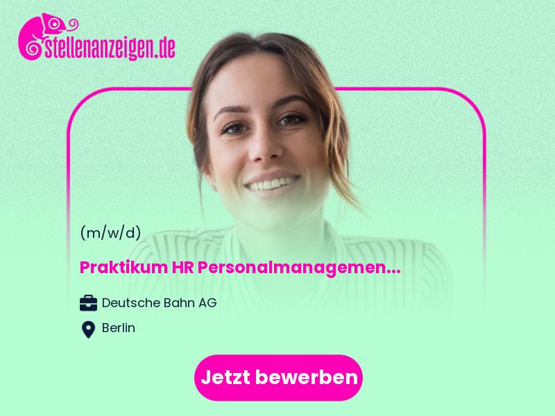 Praktikum HR Personalmanagement (w/m/d) in Berlin