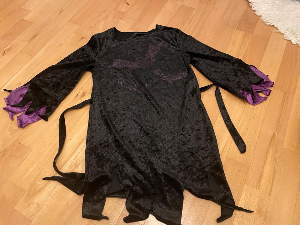 Karneval Halloween Kind Zauberin/ Hexe Gr 134-158, Kleid/Tunika in Rösrath
