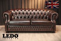 Winchester Chesterfield 3er Sofa, Rindleder, Rot/Braun Nordrhein-Westfalen - Heinsberg Vorschau