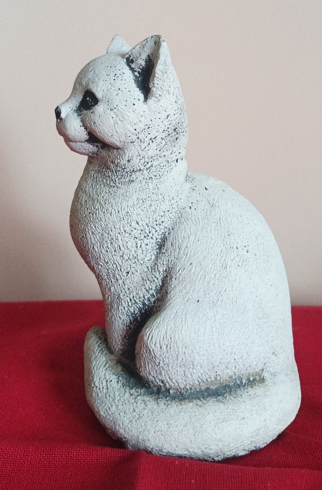Kätzchen Katze Katzenfigur Sandstein?Kunststein?804 Gr, H 14,5 cm in Bad Neuenahr-Ahrweiler