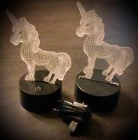 2x LED-Nachtlicht in Einhorn-Design Farbwechsel Einhorn, je 7€ Hessen - Brombachtal Vorschau