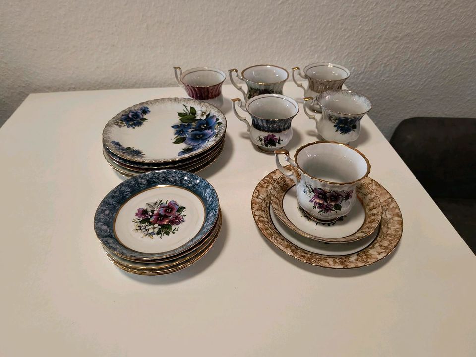 Vintage Teetasse Chodziez mit Ablage teller Qualität Porzellan in Calbe (Saale)