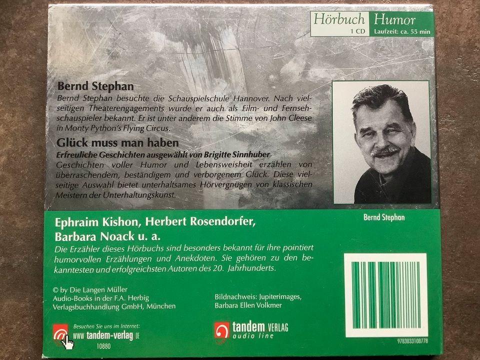 3 Hörbuch CDs : „Joachim Król“ „Bernd Stephan“ „ Hannes Jaenicke“ in Rendsburg