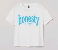 Neu T-Shirt Weiss Gr. S H&M Divided Honesty Respect Kurzarm Top Berlin - Wilmersdorf Vorschau