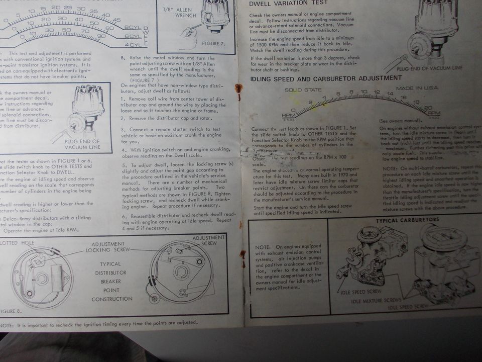 SEARS ENGINE ANALYSER in Kleve