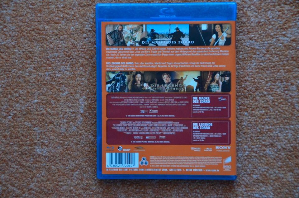 Die Maske des Zorro/Die Legende des Zorro Blu-ray in Hemsbach