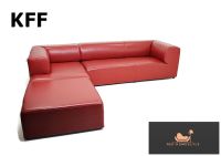 KFF Designer Sofa Leder Ecksofa Lounge Bordeaux Couch Modern Set Nordrhein-Westfalen - Lage Vorschau