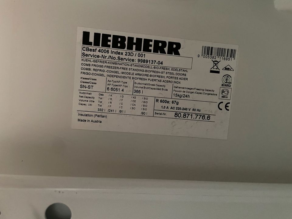 Liebherr Kühl-/Gefriertruhe für Bastler in Fintel
