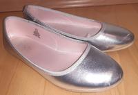 H&M Mädchen Schuhe Ballerina Gr. 38 silber glänzend Thüringen - Bad Sulza Vorschau