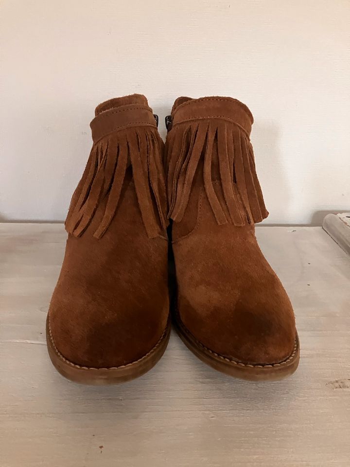 Marco Tozzi Western Stiefeletten in cognac Gr. 39 in Schmitten