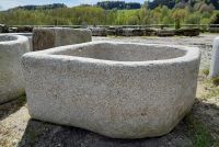 Großer Granitbrunnen, Granitwassergrand, Natursteinbrunnen, Granittrog für Wasser, Brunnentrog, Steintrog, Wassergrand, Brunnen für Garten, Gartenbrunnen, Granitbecken, Granitbrunnen Bayern - Eppenschlag Vorschau