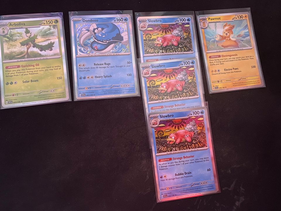 Pokémon Holos Karmesin und Purpur (Skeledirge,Slowbro,…) in Aindling