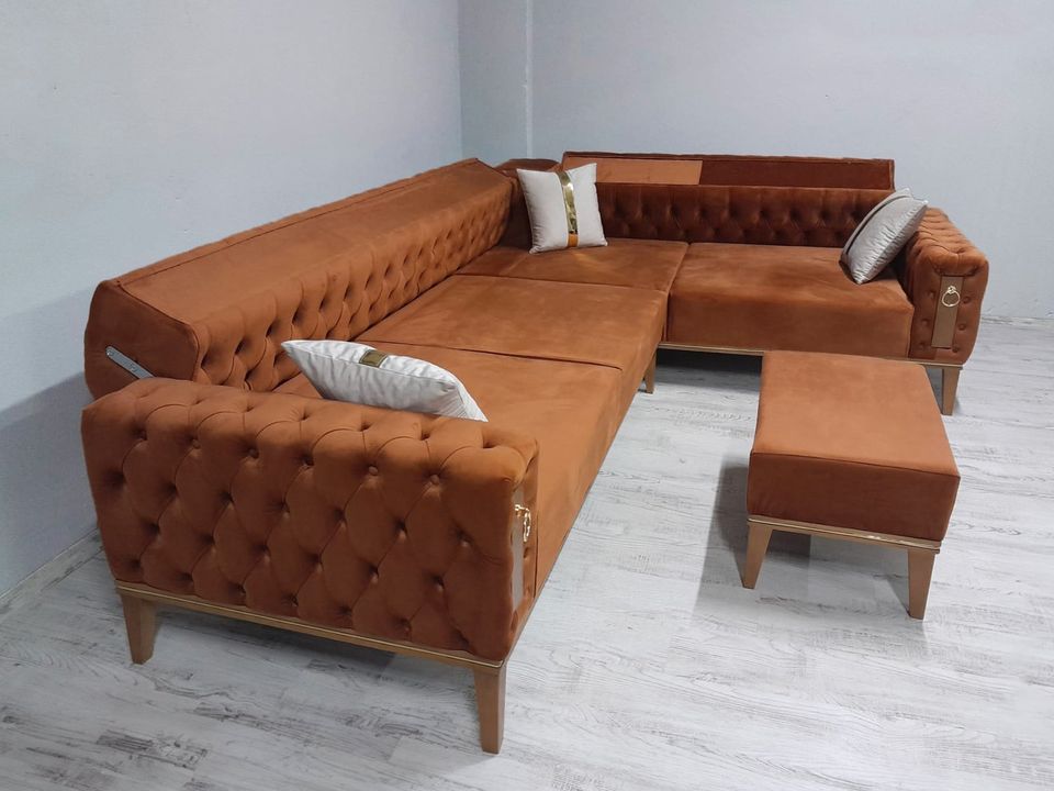 Ecksofa Chesterfield-Sofa MONA Kostenlose Lieferung in Stuttgart