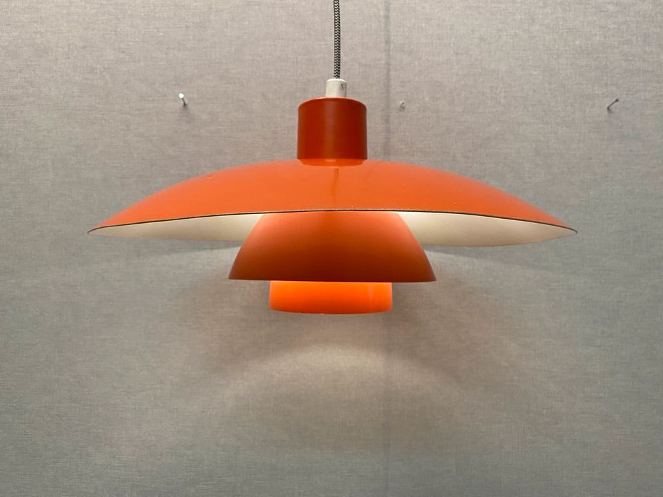 Louis Poulsen PH 4/3 Pendelleuchte MidCentury Klassiker orange in Bruchsal