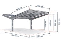 Photovoltaik Parkplatzüberdachung ab 4 Stellplätzen Ladepark Stuttgart - Stuttgart-Mitte Vorschau