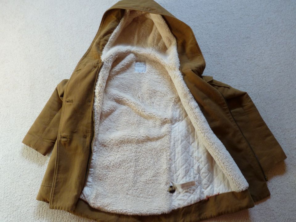 Winter-Jacke gefütterte Kapuzen-Jacke Teddy-Futter ZARA Gr. M in Rohrsen