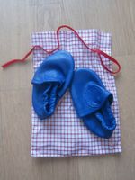 Lederschläppchen, Babyschuhe blau 20/21 - NEU - handmade Geschenk Kr. München - Taufkirchen Vorschau