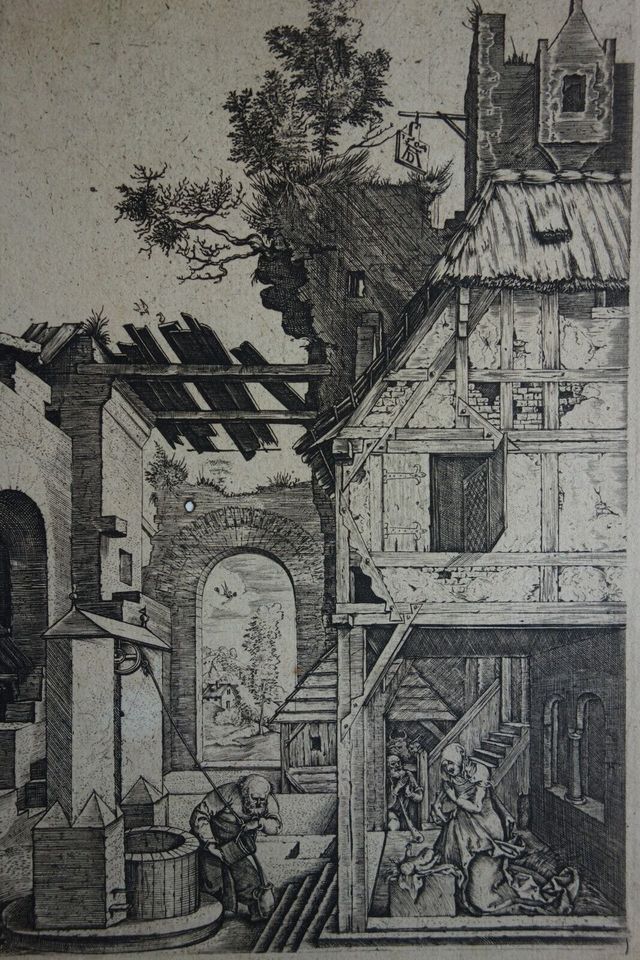 Museal historische Kupferstich "Albrecht DÜRER"1504 (1471-1528) in Gelnhausen