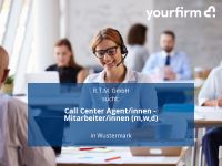 Call Center Agent/innen - Mitarbeiter/innen (m,w,d) | Wustermark Brandenburg - Pessin Vorschau