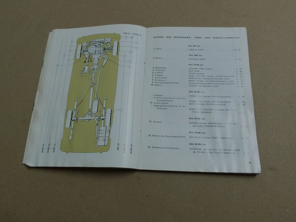 Betriebsanleitung Handbuch Fiat 125 Special 05/1971 + Änderungen in Wittstock/Dosse